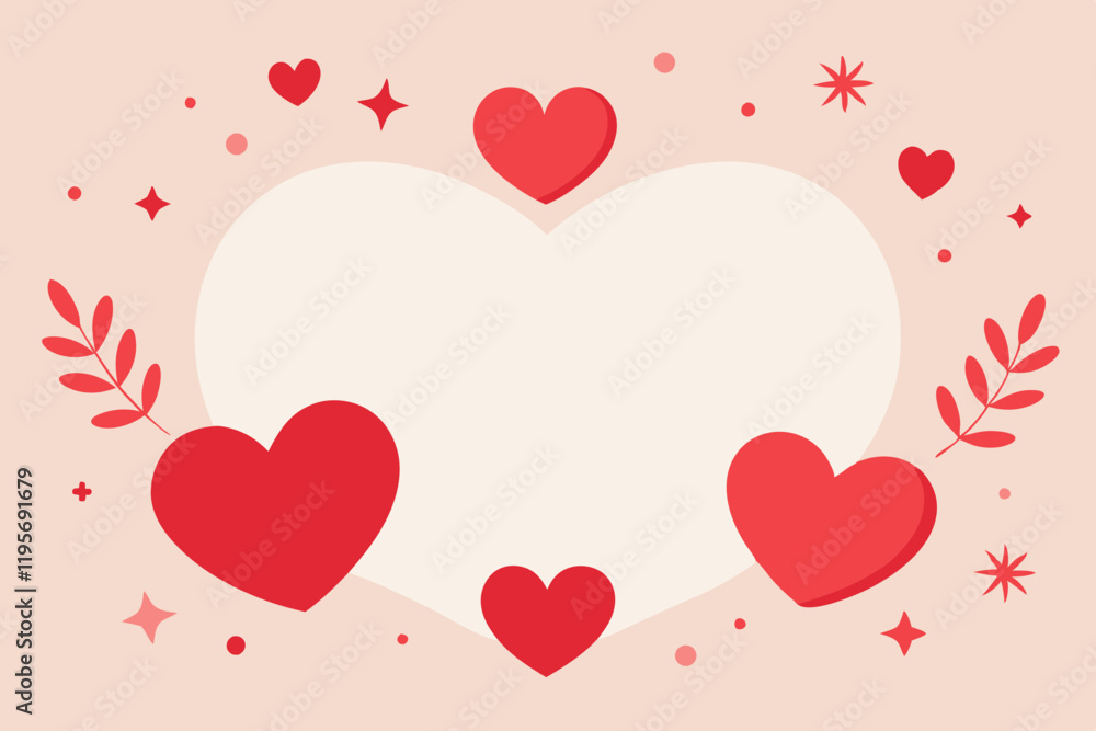 heart-shaped frame for Valentine's Day design heart-shaped frame for Valentine's Day design