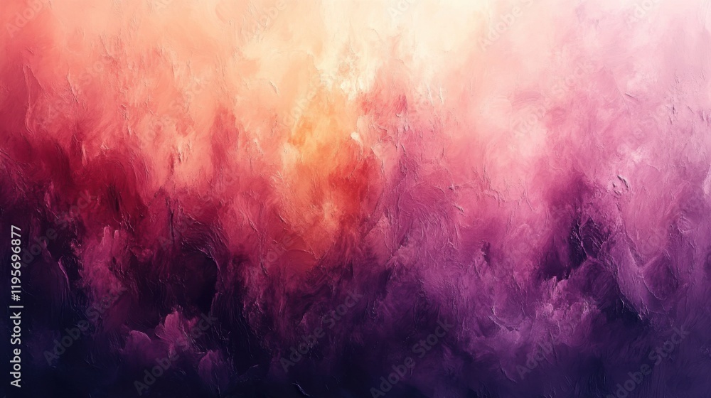 Fototapeta premium Textured gradient background with warm peach and deep lavender tones