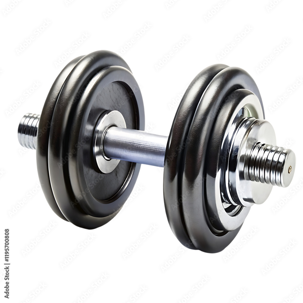 Naklejka premium dumbbell isolated on white background