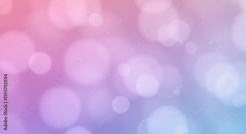 Fototapeta premium Abstract Pastel Bokeh Background - Soft Pink, Purple, and Blue Blurred Lights