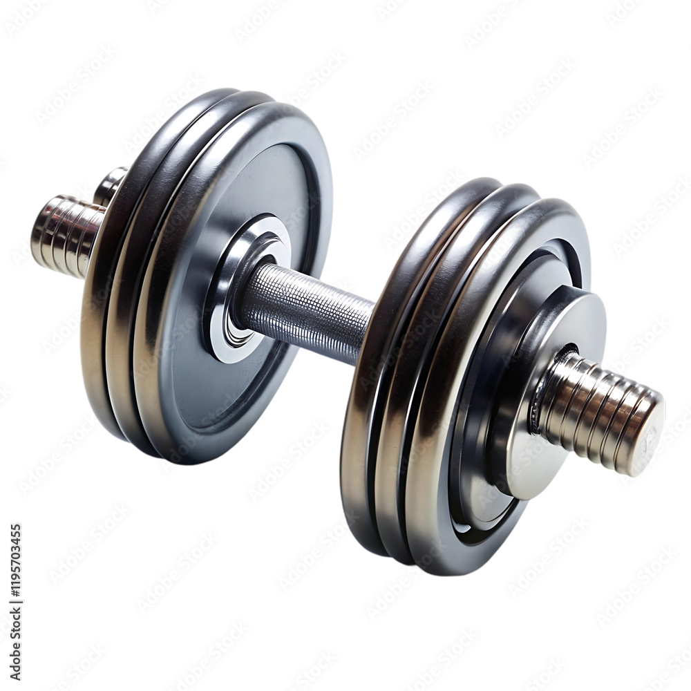 Naklejka premium dumbbell isolated on white background