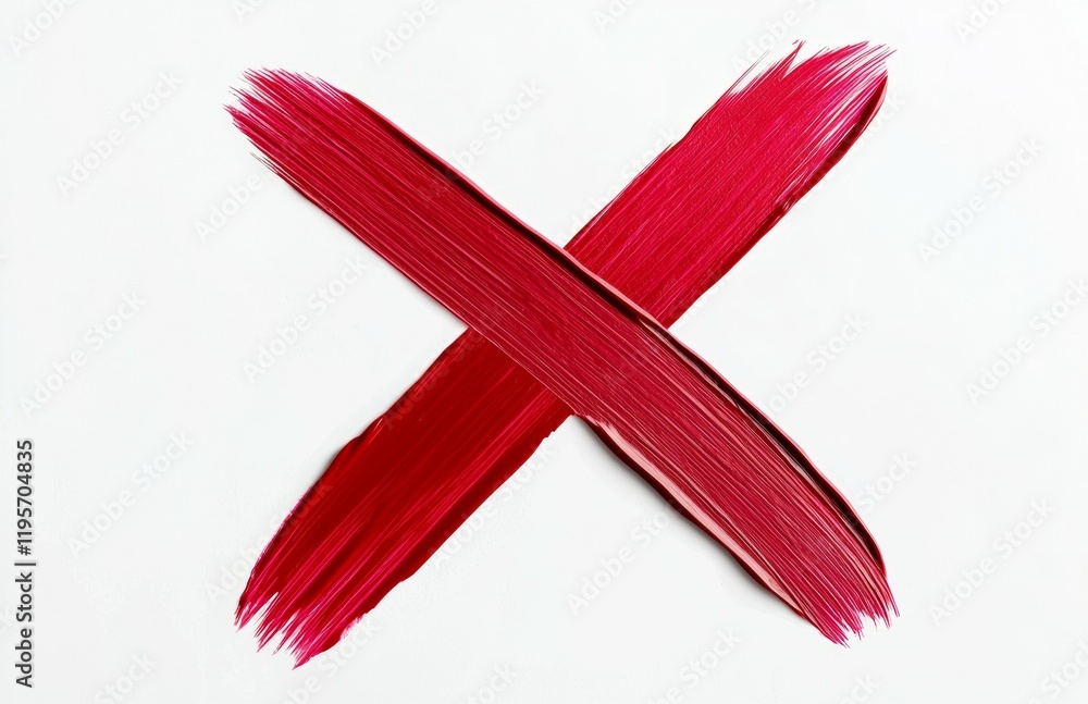 The red X is a symbol of disapproval or rejection The red X is a symbol of disapproval or rejection