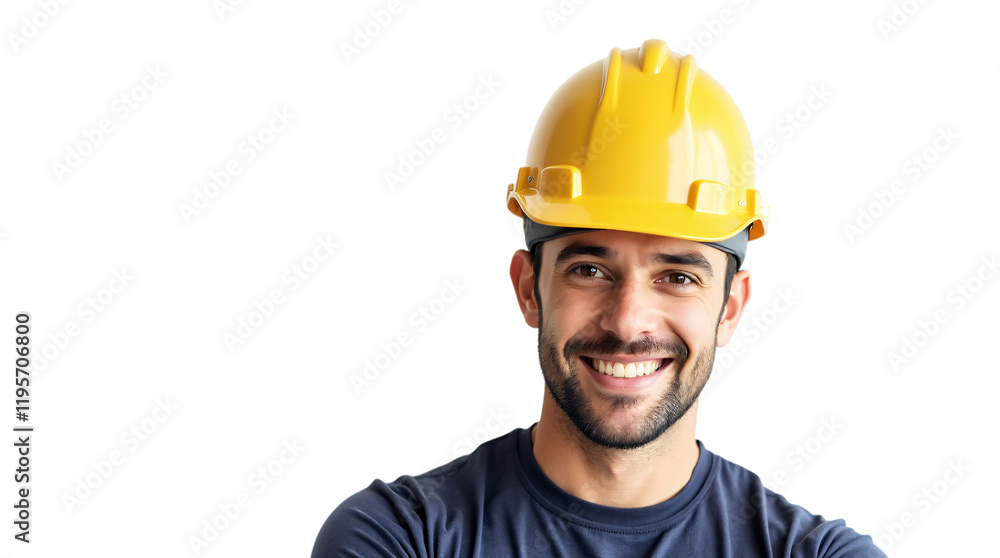 construction worker with yellow helmet construction worker with yellow helmet