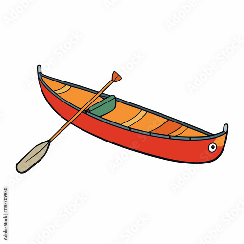 boat on white background
