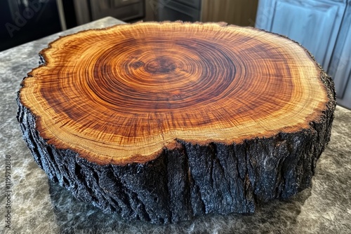 Stunning Wooden Cutting Board - Natural Beauty photo