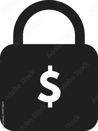 Fixed income icon isolated on white background . Fixed costs icon vector