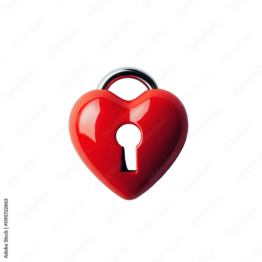 a red heart shaped lock on a transparent background PNG image, PNG file, Generative art. a red heart shaped lock on a transparent background PNG image, PNG file, Generative art.
