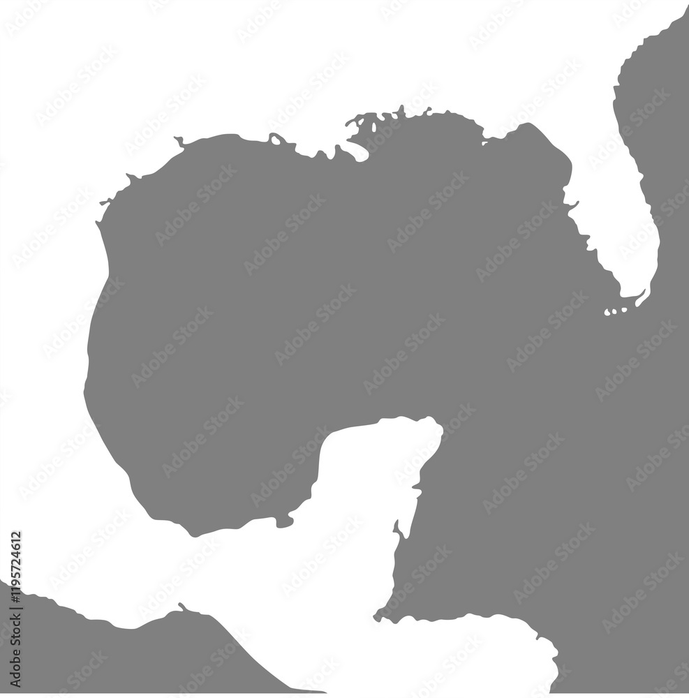 Map of the Gulf Coast, geographic area in the extreme southern United States along the northern portion of the Gulf of Mexico. Format PNG Map of the Gulf Coast, geographic area in the extreme southern United States along the northern portion of the Gulf of Mexico. Format PNG