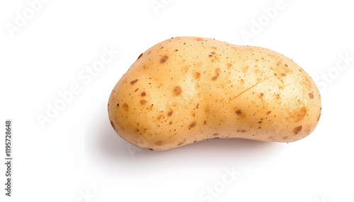potatoes isolated on white background