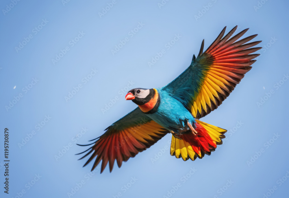 Fototapeta premium rainbow lorikeet in flight