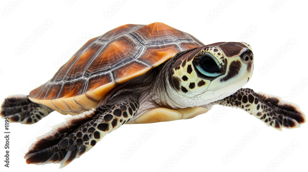 Obraz premium Turtle, isolated on transparent background
