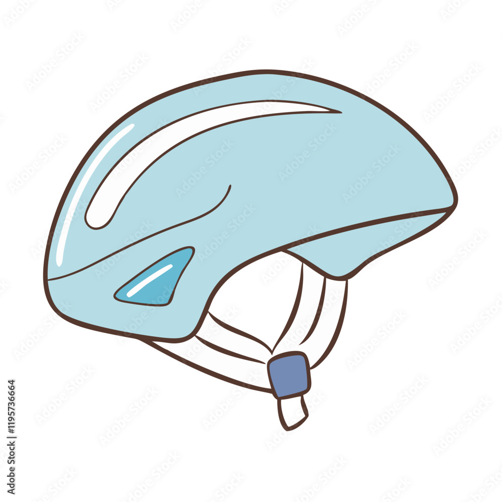 Fototapeta premium bicycle helmet vector icon, bicycle helmet vector illustration-simple illustration of bicycle helmet, perfect for bicycle helmet logos and icons and themed design 
