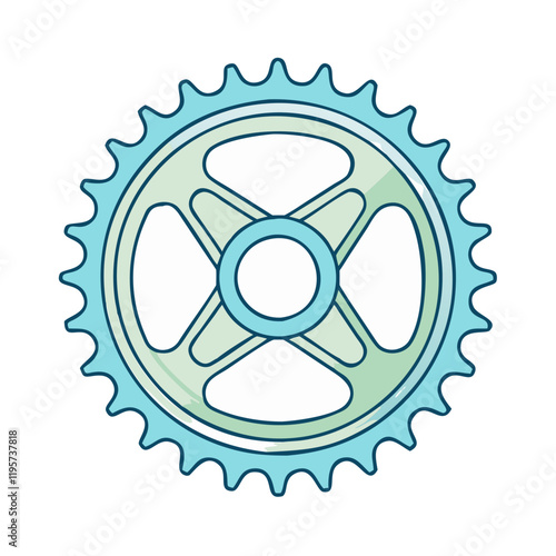 chainring bike gear vector icon, chainring bike gear vector illustration-simple illustration of chainring bike gear, perfect for chainring bike gear logos and icons and themed design 