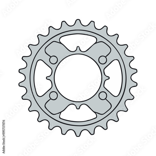 chainring bike gear vector icon, chainring bike gear vector illustration-simple illustration of chainring bike gear, perfect for chainring bike gear logos and icons and themed design 