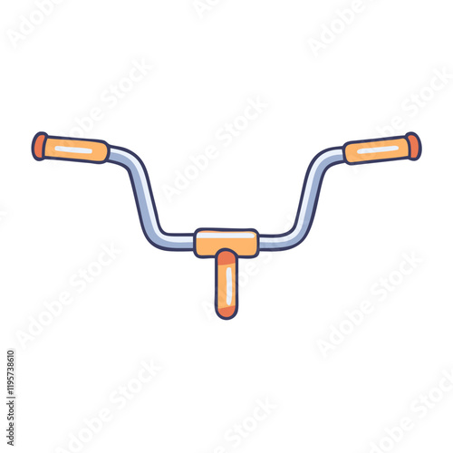 handlebar vector icon, handlebar vector illustration-simple illustration of handlebar, perfect for handlebar logos and icons and themed design 