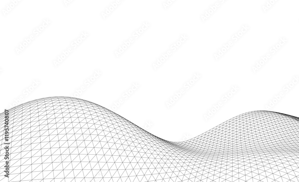 Fototapeta premium Abstract wave background 3d design