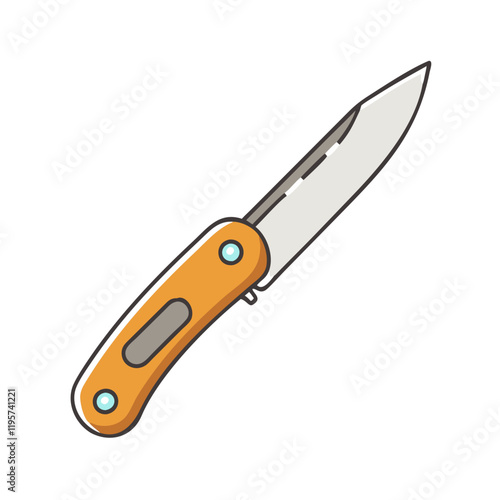 pocket knife vector icon, pocket knife vector illustration-simple illustration of pocket knife, perfect for pocket knife logos and icons and themed design  photo