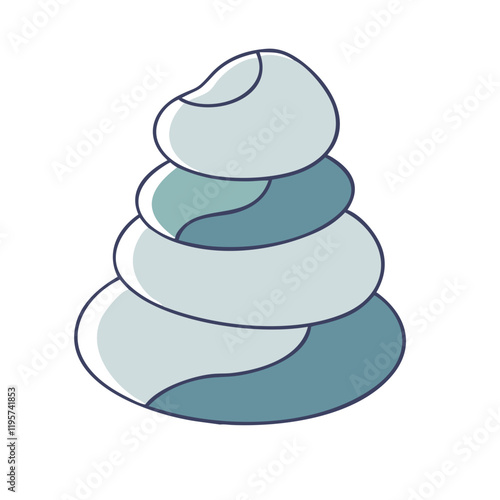 trail cairn vector icon, trail cairn vector illustration-simple illustration of trail cairn, perfect for trail cairn logos and icons and themed design  photo