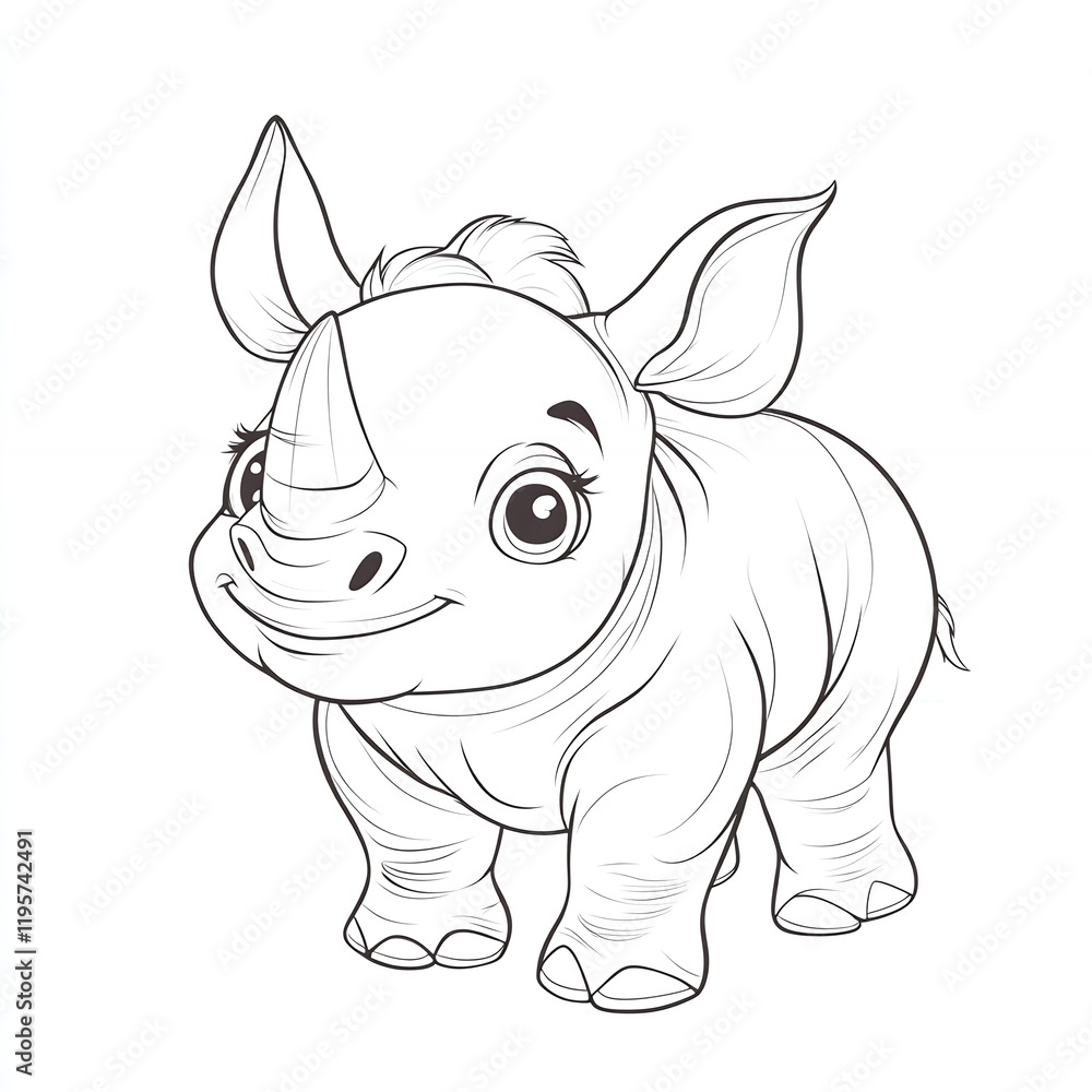 Fototapeta premium Crayon Animal Drawings Fun Coloring Pages for Kids