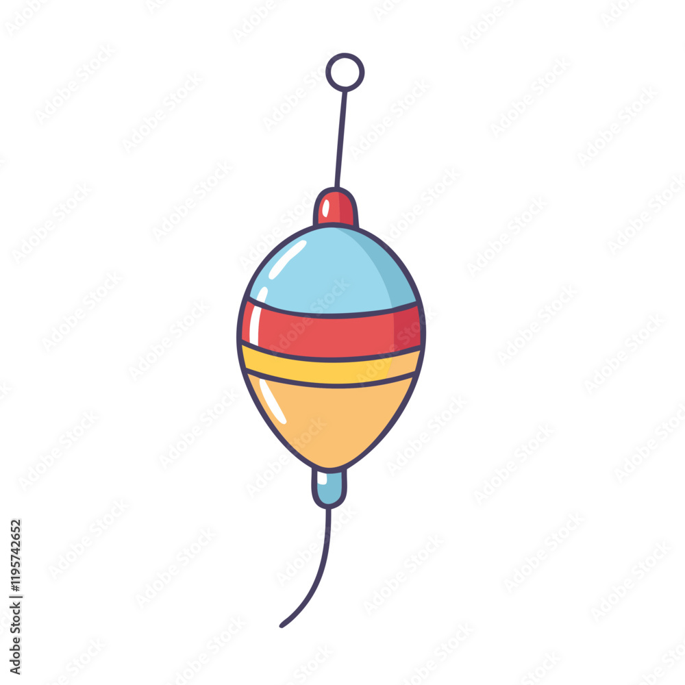 Obraz premium bobber float vector icon, bobber float vector illustration-simple illustration of bobber float, perfect for bobber float logos and icons and themed design 