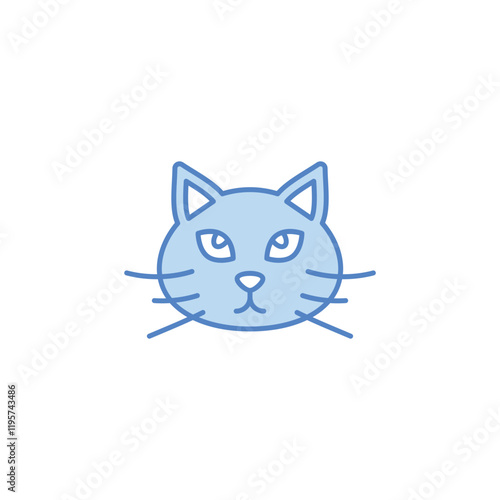 Black cat icon design