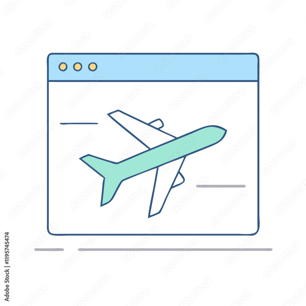 Fototapeta premium flight mode vector icon, flight mode vector illustration-simple illustration of flight mode, perfect for flight mode logos and icons and themed design 