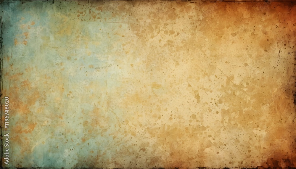 Obraz premium Aged Paper Texture with Ink Stains for Background Design