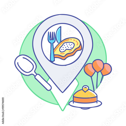 local cuisine vector icon, local cuisine vector illustration-simple illustration of local cuisine, perfect for local cuisine logos and icons and themed design 