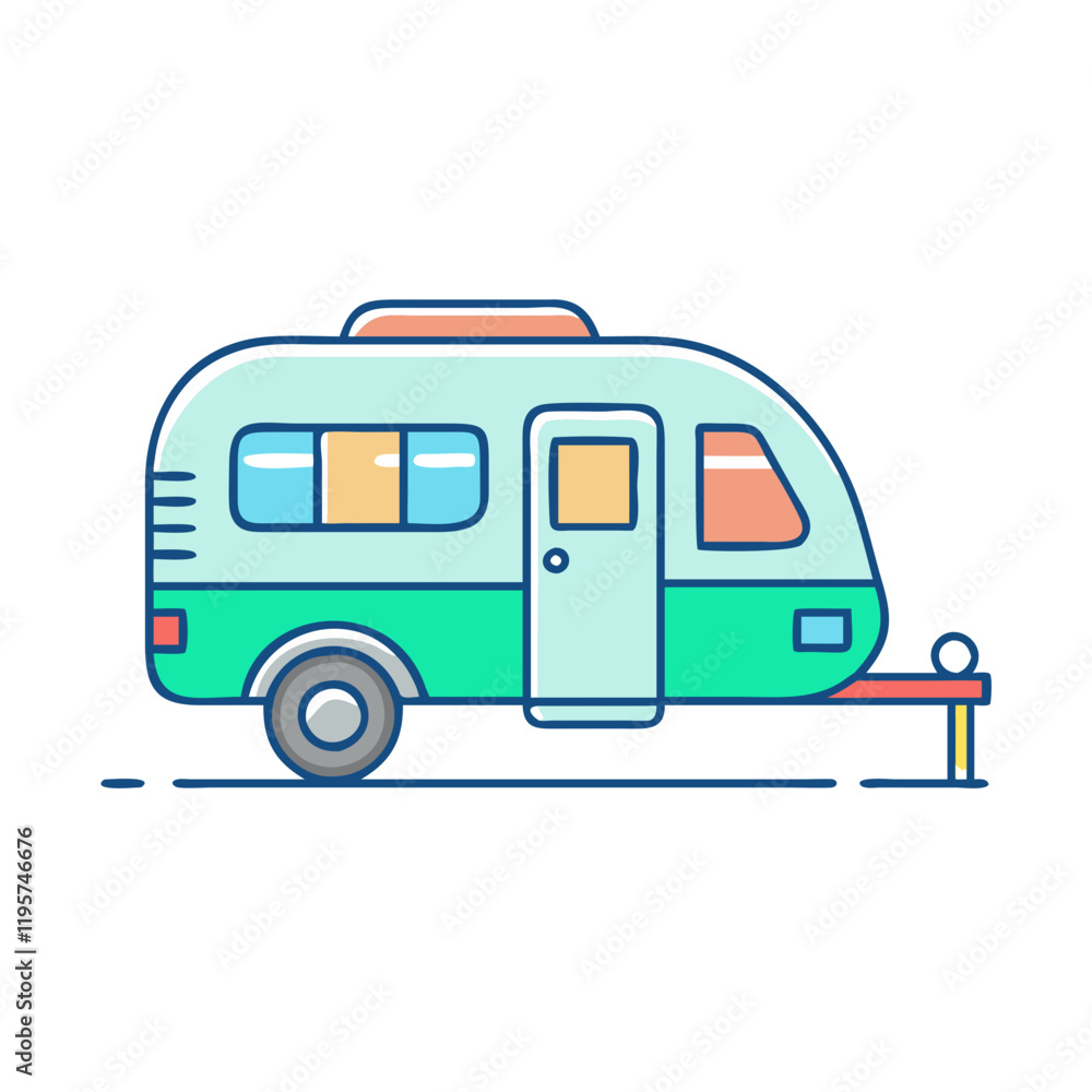rv camper vector icon, rv camper vector illustration-simple illustration of rv camper, perfect for rv camper logos and icons and themed design rv camper vector icon, rv camper vector illustration-simple illustration of rv camper, perfect for rv camper logos and icons and themed design