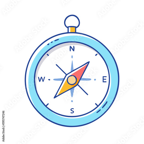 Free Download travel compass vector icon, travel compass vector illustration-simple illustration of travel compass, perfect for travel compass logos and icons and themed design  - GFXLoad