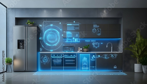 Smart home appliances with touch control, enhancing convenience and automation