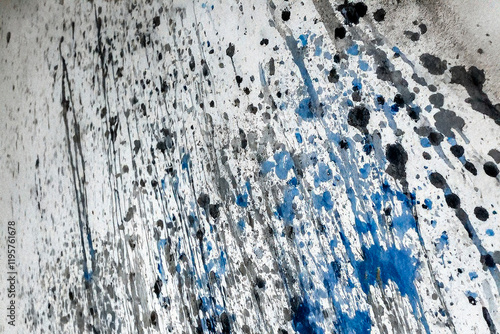 Minimalist art with dynamic splashes