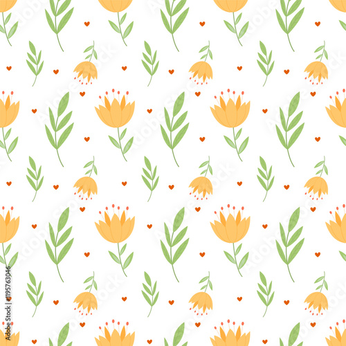 Wallpaper Mural childrens cute background. childrens flowers background Torontodigital.ca