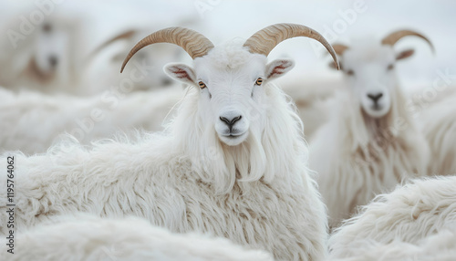 Soft wool from cashmere goats