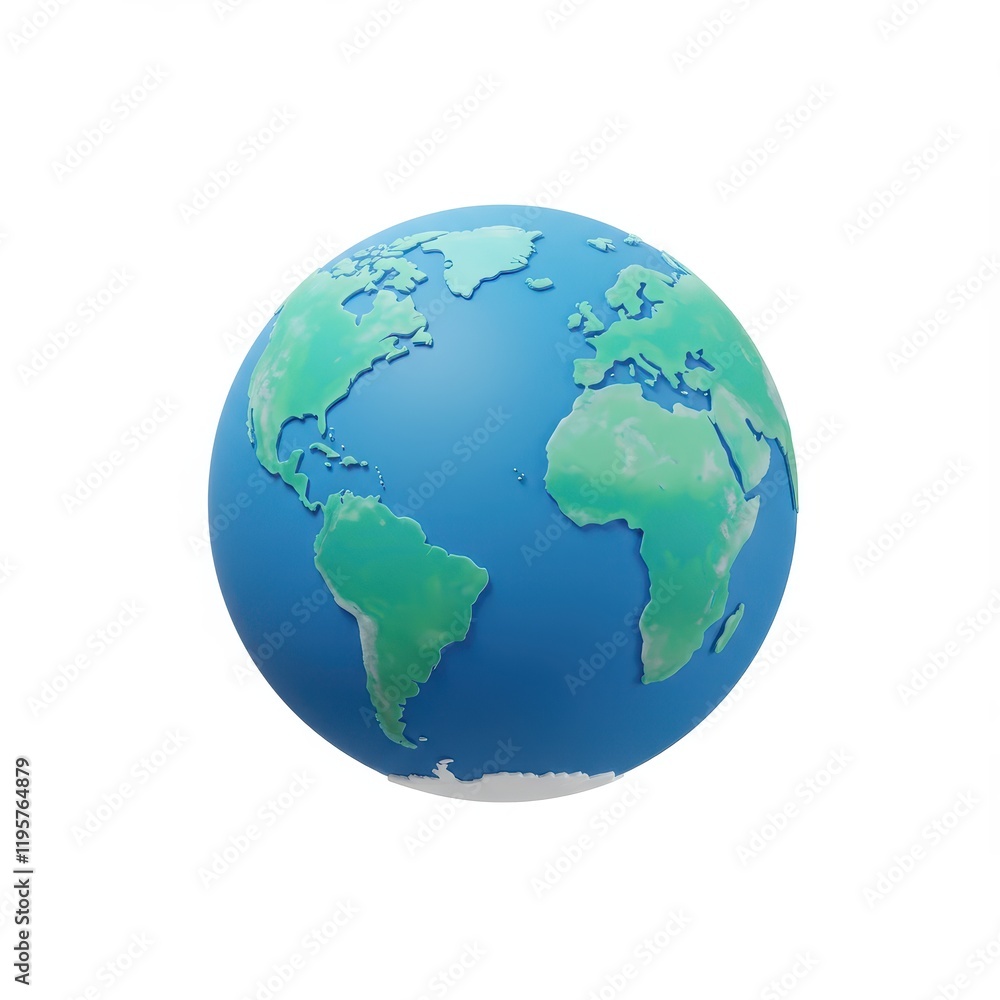Planet 3D icon isolated on white background Planet 3D icon isolated on white background