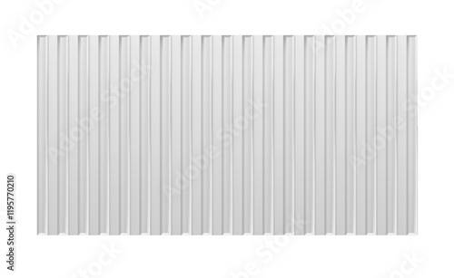 Galvanized iron for fences, walls, roofs. House remodel corrugated metal roof siding, profiled sheeting. Vector