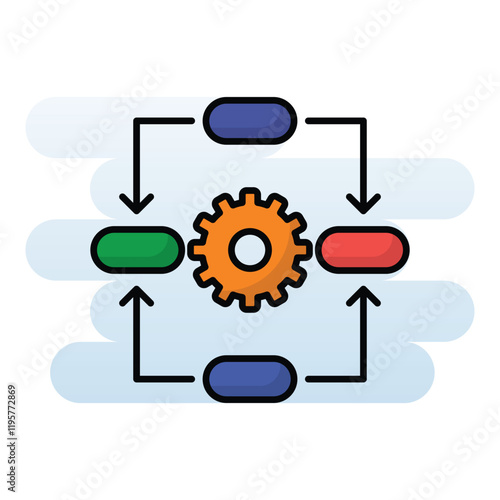 Dependencies vector icon