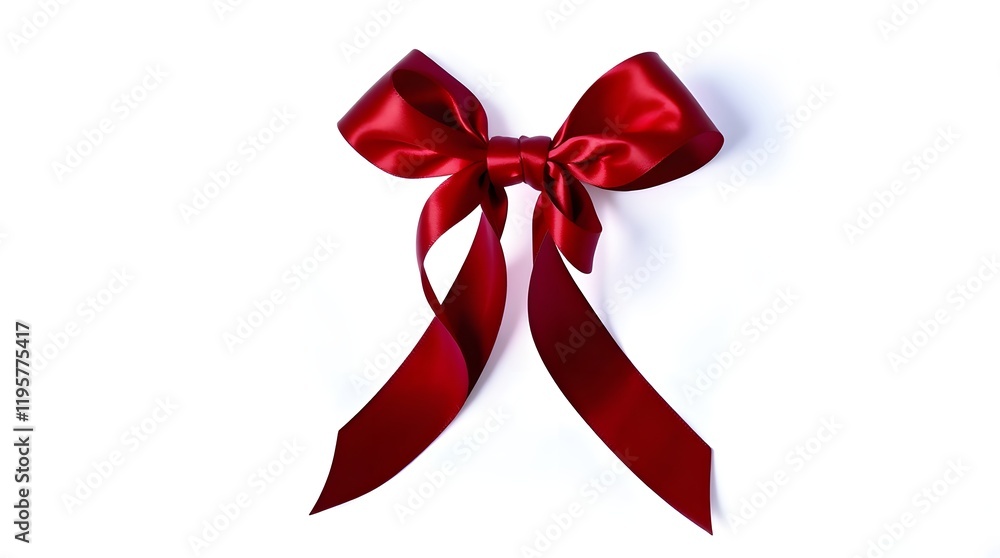 stock photo A perfectly tied red satin ribbon bow, isolated on a white background. Soft cinematic haze and vibrant complementary colors create a balanced, soft-focused image. stock photo A perfectly tied red satin ribbon bow, isolated on a white background. Soft cinematic haze and vibrant complementary colors create a balanced, soft-focused image.
