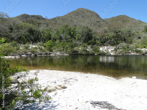Sand pit in Rio Preto State Park, Minas Gerais, Brazil