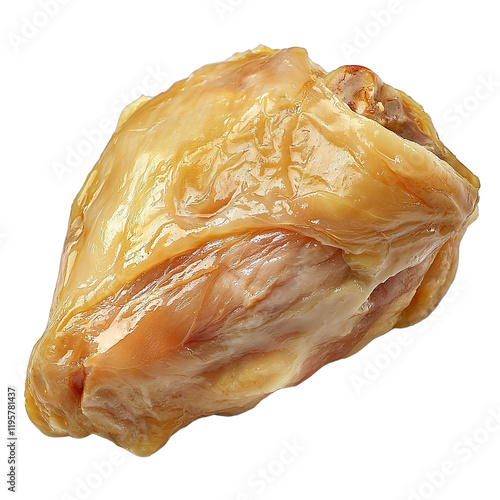 a large piece of food wrapped in foil on a transparent background PNG image, PNG file, Generative art. photo