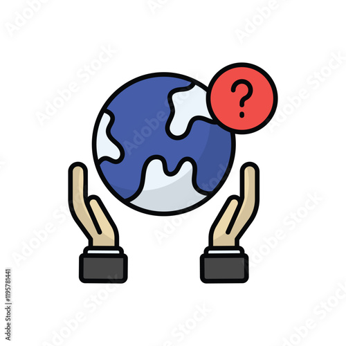 Global Survey vector icon