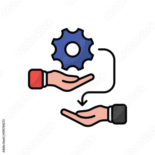 Transferring Skills vector icon