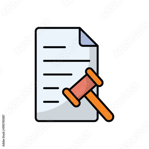 Legal Document vector icon