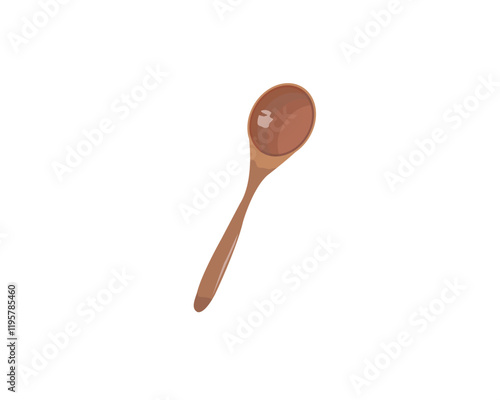 wooden spoon vector