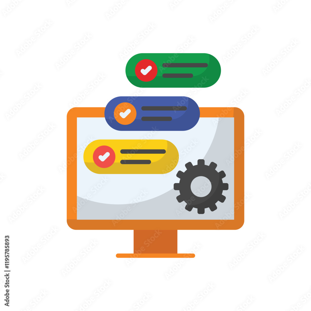 Project Management vector icon Project Management vector icon
