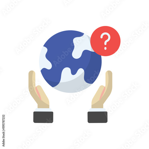 Global Survey vector icon