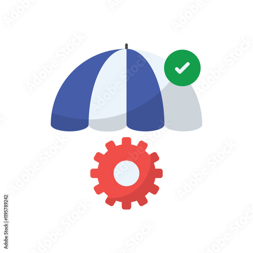 Project Insurance vector icon