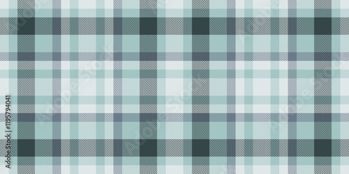 50s pattern vector background, french check seamless tartan. Usa fabric plaid textile texture in pastel and sterling silver colors.