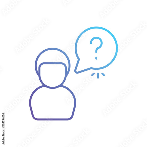 Question In Mind vector icon
