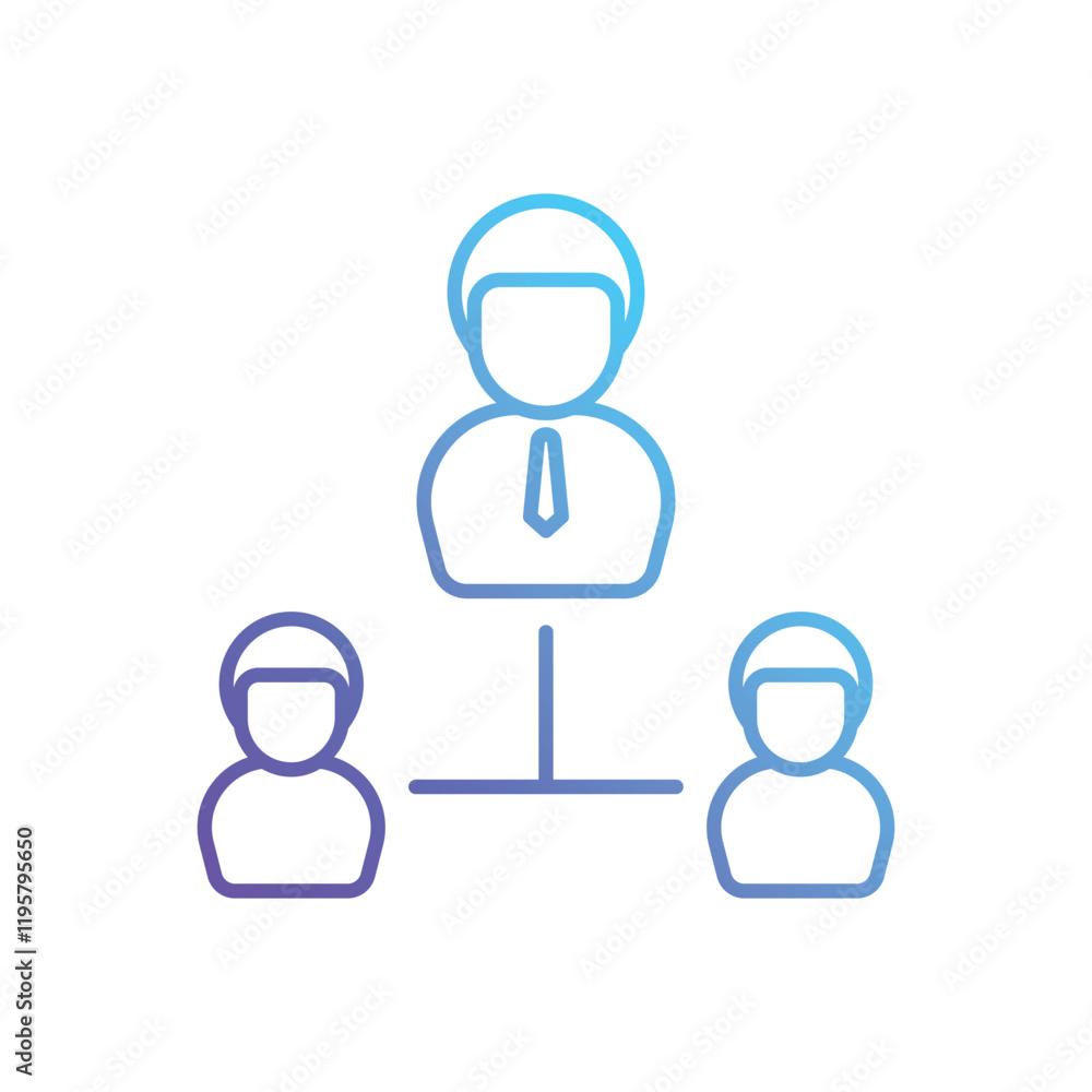 Fototapeta premium Organization vector icon